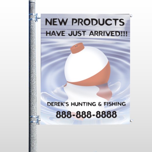 Fishing Bobber 410 pole Banner