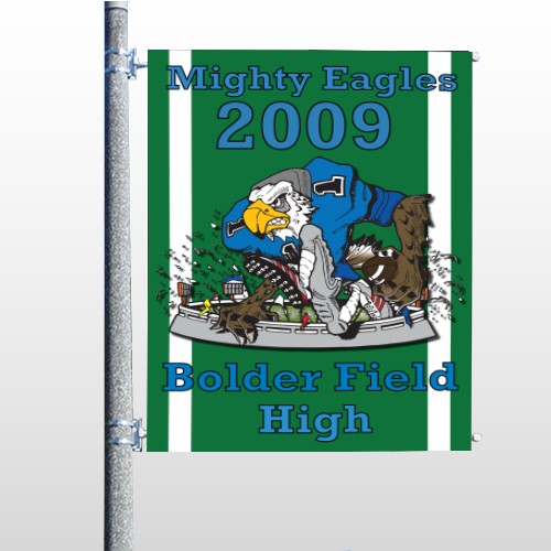 Green 50 Pole Banner