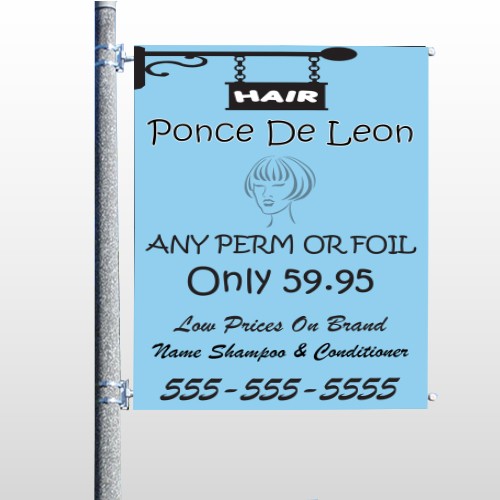 Hair 289 Pole Banner