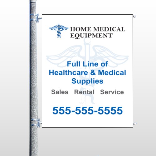 Medical Symbol 99  Pole Banner