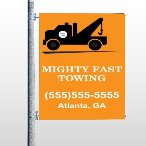 Mighty 128 Pole Banner