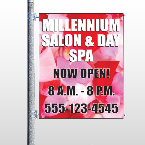 Millennium Spa 493 Pole Banner
