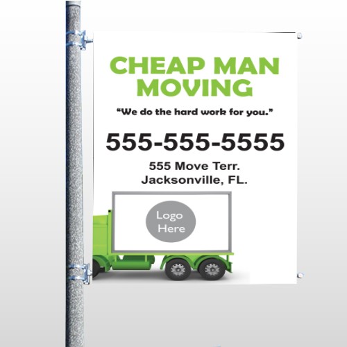 Moving 121 Pole Banner