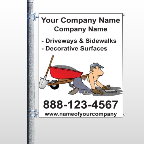 Paving 262 Pole Banner