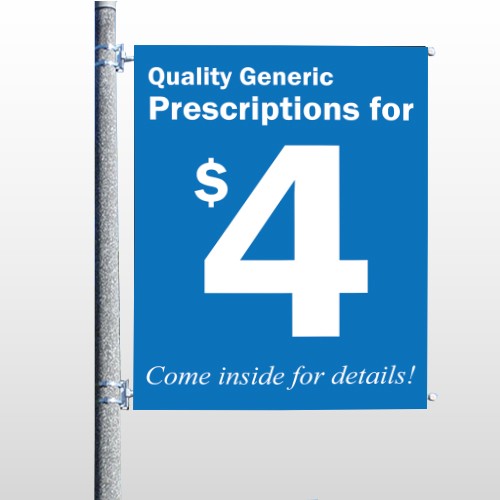 Pharmacy 334 Pole Banner