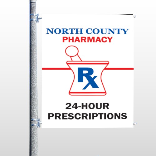Pharmacy 101 Pole Banner