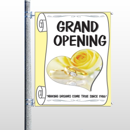 Rose Rings 396 Pole Banner