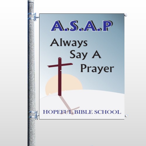 Sunrise Cross 164 Pole Banner