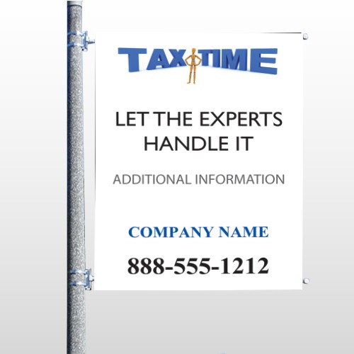 Tax Time 153 Pole Banner