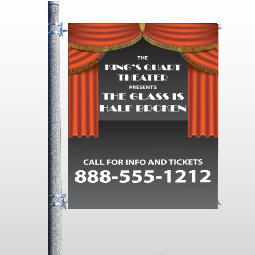 Theatre Curtains 521 Pole Banner