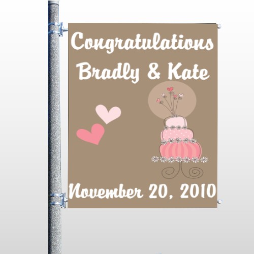 Heartcake 03 Pole Banner