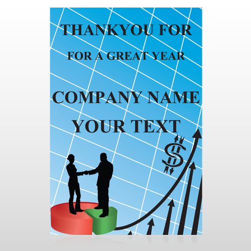 Pie Graph Arrows 05 Custom Sign