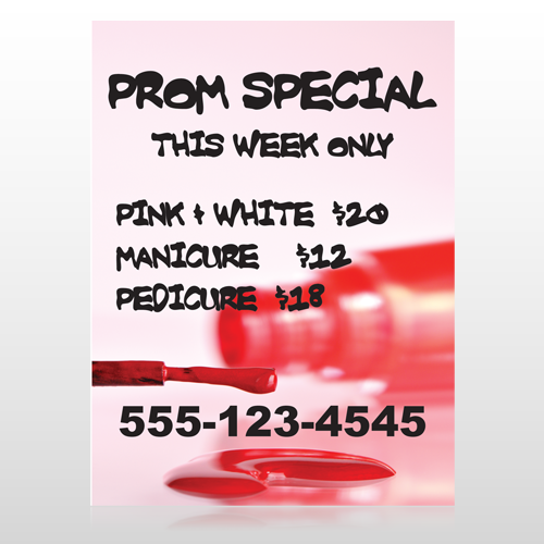 Pink Polish 486 Custom Sign