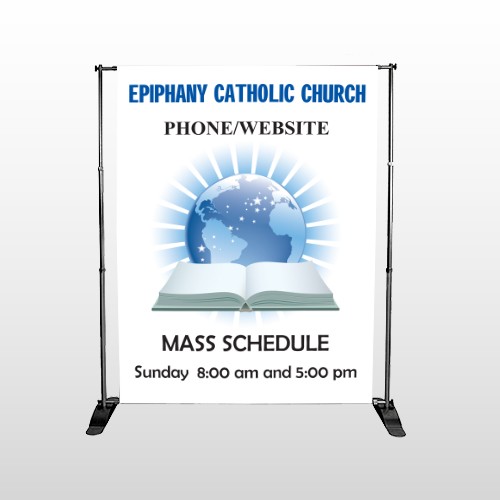 Book World 163 Pocket Banner Stand