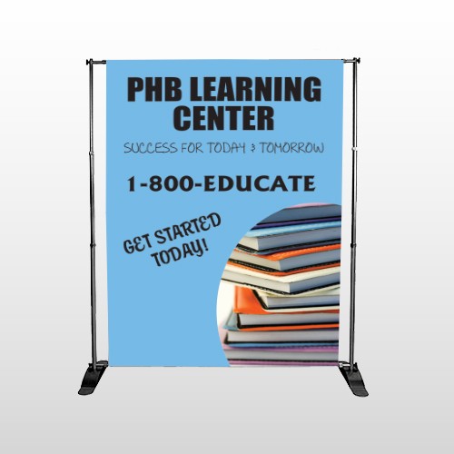 Book Learning 156 Pocket Banner Stand