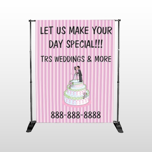 Cake Topper 412 Pocket Banner Stand