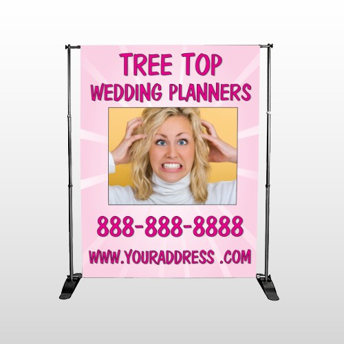 Crazy Wedding 411 Pocket Banner Stand