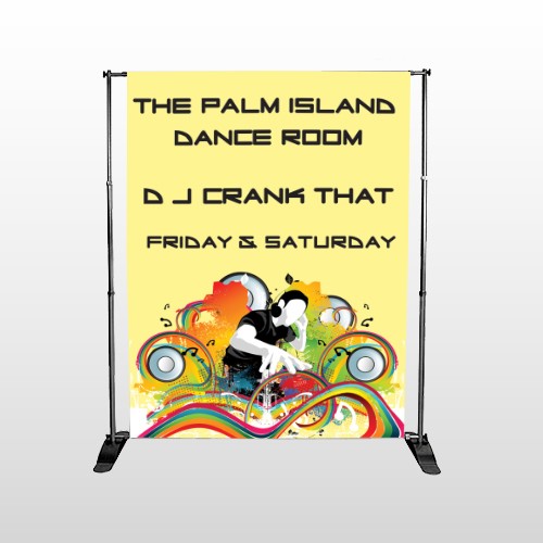 DJ Crank Night 369 Pocket Banner Stand