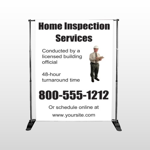Home Inspection 360 Pocket Banner Stand