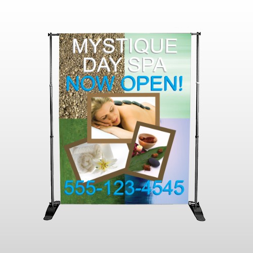 Mystique Spa 492 Pocket Banner Stand