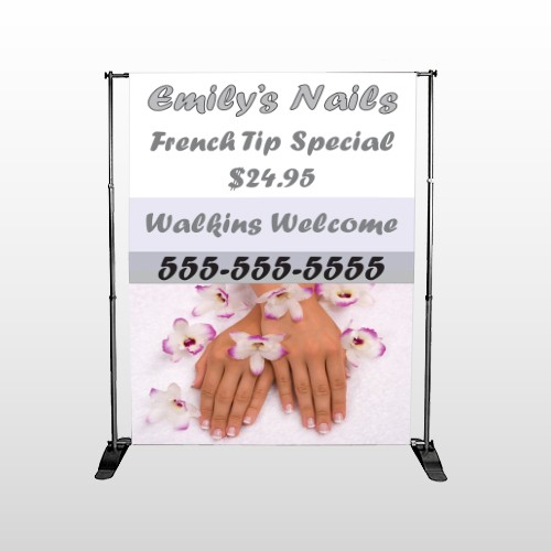 Nails 295 Pocket Banner Stand