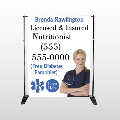 Nutrititionist 46 Pocket Banner Stand