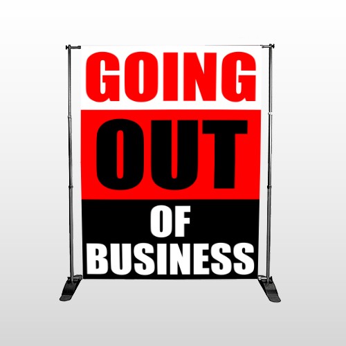 Small Businee 53 Pocket Banner Stand 