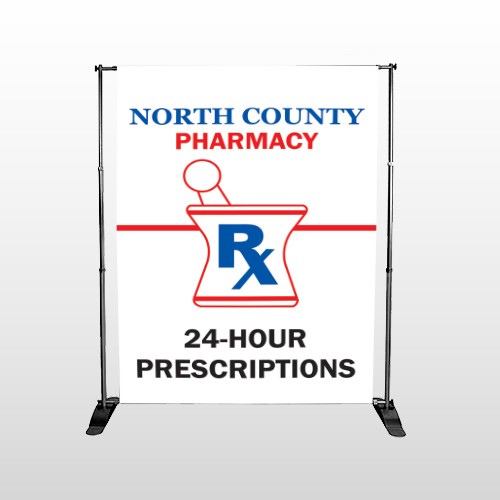 Pharmacy 101 Pocket Banner Stand