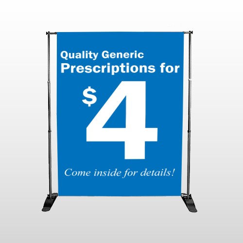 Pharmacy 102 Pocket Banner Stand