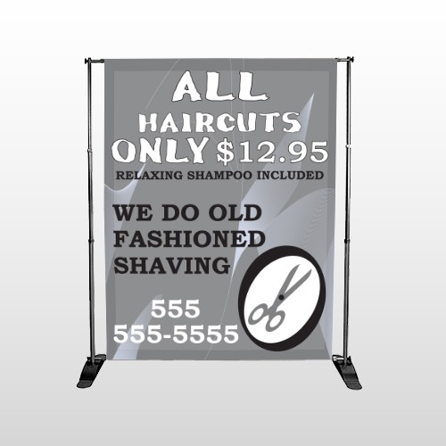 Scissor Cut 286 Pocket Banner Stand