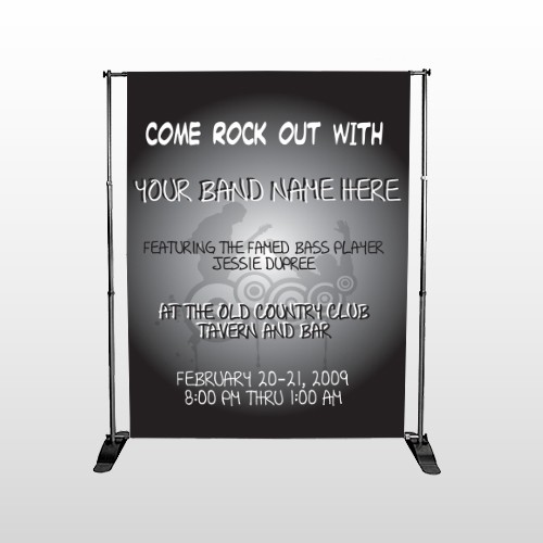 Silhouette Band 366 Pocket Banner Stand