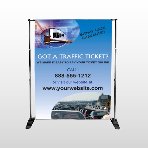 Traffic Cars 151 Pocket Banner Stand