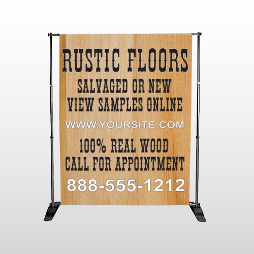 Wood Panel 248 Pocket Banner Stand