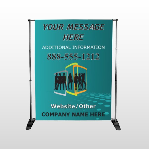 Fashion Models 180 Pocket Banner Stand