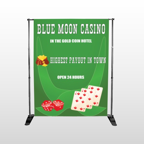 Gold Die Cards 524 Pocket Banner Stand