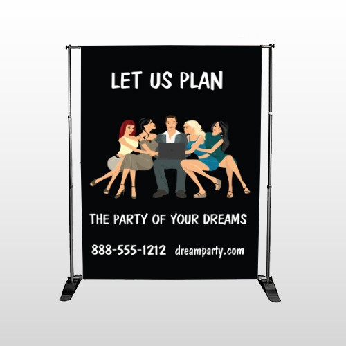 Party Planning 519 Pocket Banner Stand