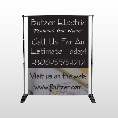 Black and Book 217 Pocket Banner Stand