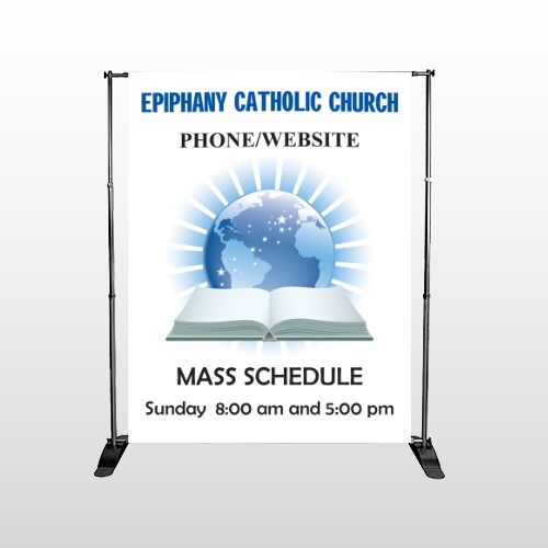 Book World 163 Pocket Banner Stand