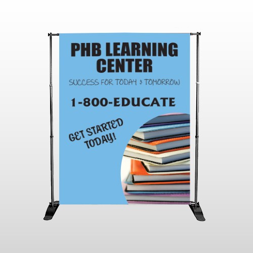 Book Learning 156 Pocket Banner Stand