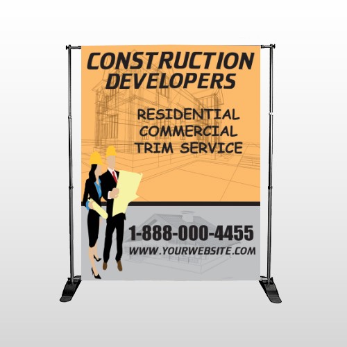 Contractors 645 Pocket Banner Stand