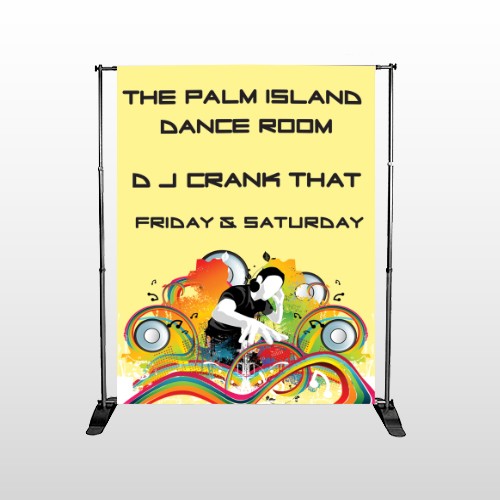 DJ Crank Night 369 Pocket Banner Stand