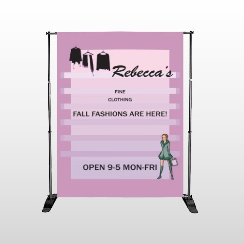 Fine Clothing 531 Pocket Banner Stand