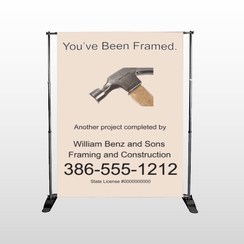 Framed 236 Pocket Banner Stand