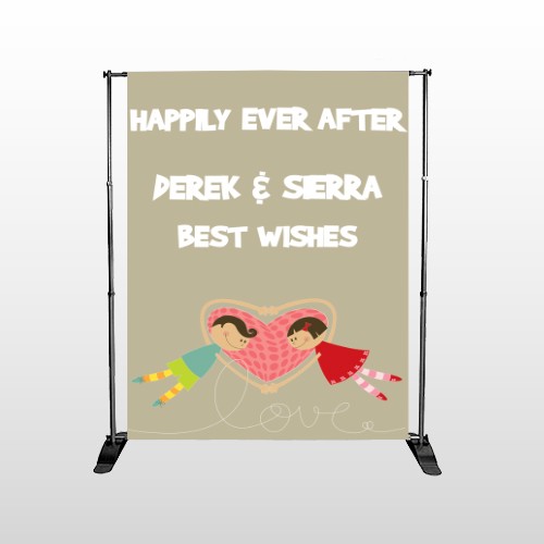 Heart Cartoon 06 Pocket Banner Stand