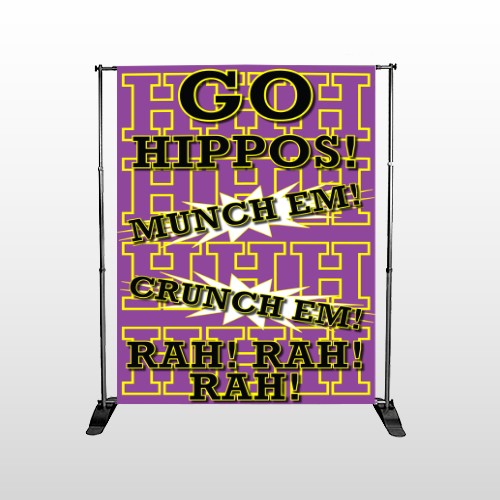 Hippos 45 Pocket Banner Stand