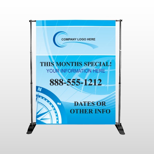 North Compass 148 Pocket Banner Stand 