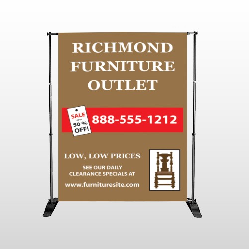 Outlet Chair 527 Pocket Banner Stand