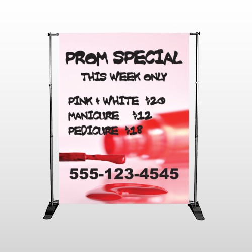 Pink Polish 486 Pocket Banner Stand