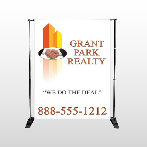 Real Handshake 365 Pocket Banner Stand