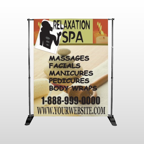 Relaxation Spa 640 Pocket Banner Stand